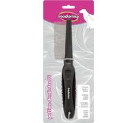 Inodorina Peigne à dents fines pour chiens et chats - Idéal après le toilettage - Enlève les nœuds, les pellicules et les excès de poils pendant les périodes de mue