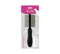Inodorina, Peigne Double pour Chien, pour éliminer l'Excès de Poils, avec Dents Larges et étroites pour Dénouer les Nœuds Rapidement et en toute Sécurité, idéal pour faire Briller le Pelage