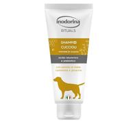 Inodorina Rituals Shampooing pour Chiens et Chiots (250 ML) - Shampooing apaisant sans parabène - avec extrait de Pomme, Camomille et Filtre UV