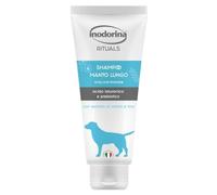 Inodorina Shampooing pour chiens à poils longs Rituals (250 ml) - Shampooing doux sans parabènes pour un pelage doux et protégé - Avec extrait de mauve, de lin et filtre UV