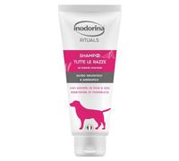 Inodorina Shampooing pour chiens de toutes races Rituals (250 ml) - Shampooing revitalisant pour un nettoyage en profondeur - Avec extrait de thym, huile essentielle de malaleuca et filtre UV