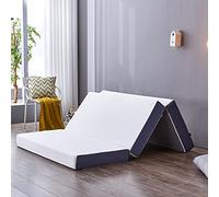 Inofia Matelas pliable double en mousse à mémoire de forme de 15 cm, matelas pliable pour invités avec housse lavable, pliable en trois, lit dans une boîte, 100 nuits d'essai à domicile (double (135 x