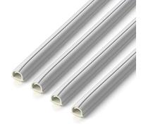 Gaines adhésives - Inofix - Lot de 4 - 8 x 7 mm - Blanc - Auto-extinguible