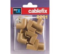 Inofix cablefix 3210-6 Lot de 10 raccords d'angle et en T pour passe-câbles 2201 Beige