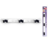 INOFIX Crochet 3 balais adhésif / vis - Blanc