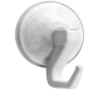 INOFIX - Crochet à ventouse articulé blanc Ø42mm par 2 en blister