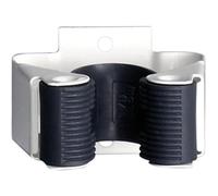 INOFIX Lot de 2 crochets balai adhésif ou vis - Blanc