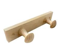 INOFIX Porte-manteau en bois de pin 2 têtes