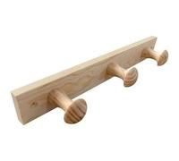 INOFIX Porte-manteau en bois de pin 3 têtes