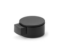 INOFIX SAINT GENIS Butée de Porte avec Amortisseur Ronde Ø40 Noir sous Blister