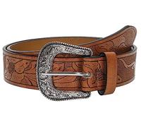 INOGIH Ceintures en cuir western-cowboy pour femmes et hommes - Boucles de ceinture turquoise style cow-girl bohème pour jeans et pantalons, For Waist 28-38 in