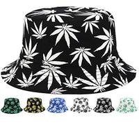 INOGIH Chapeau de pêche Pliable Pliable pour Cannabis Marijuana et Cannabis - Noir - Taille Unique