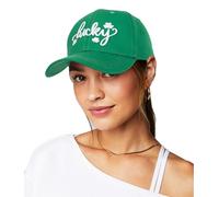 INOGIH Chapeau irlandais de Saint-Patricks, chapeau de jour vert, chapeau de camionneur trèfles porte-bonheur pour homme et femme, Trèfles porte-bonheur, M