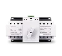 INOKAI Commutateur de Transfert Automatique Interrupteur de Transfert Automatique ATS 4P 125A triphasé 4 Fils 230V Type MCB Double Alimentation 4P/125 PV
