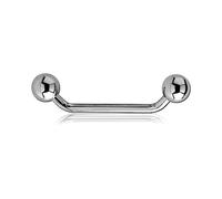 Inoki - Agrafe Titane 45 degrés 1.5mm avec boules - Jonc/Tige 1.6 mm, Long. int. 18 mm, Boule 4 mm