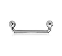 Inoki - Agrafe Titane 90 degrés 1.5mm avec boules - Jonc/Tige 1.6 mm, Long. int. 10 mm, Boule 4 mm