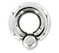 Inoki - Anneau boule acier vissable pour Prince Albert - Jonc/Tige 10 mm, Diamètre 22 mm, Boule 16 mm