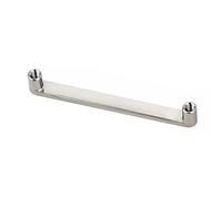 Inoki - Bijoux pour piercings de surface, Agrafe plate Titane 90 degrés 2mm vis interne nue - Jonc/Tige 1.6mm, Long. int. 10mm