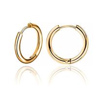Inoki - Paire de créoles plaqué or 18k 2.5mm x 10mm