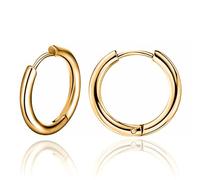 Inoki - Paire de créoles plaqué or 18k 2mm x 18mm