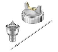 InoKraft Ensemble de buses, aiguille de 1,7 mm, buse de fluide et capuchon d'air pour pistolet pulvérisateur Drizzle D1 LVLP, précis, durable