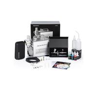 InoKraft Kit d'aérographe avec compresseur d'air - Compresseur d'air silencieux 1/6 HP - Aérographe par gravité avec 3 embouts 0,2, 0,3 et 0,5 mm - Tuyau, support, guide d'utilisation - Kit de