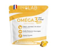INOLAB huile de poisson Premium 80% Omega 3 DHA EPA Epax |Totox bas