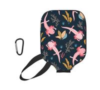InOmak Adorables Axolotls, Housse de Raquette de Pickleball - Étui Compatible avec Toutes Les Formes et Tailles de Raquettes