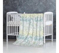 InOmak Algues Vertes et Bleues de la mer,Couverture Douce et Chaude en Flanelle Anti-Boulochage 76 x 127 cm