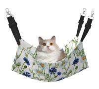 InOmak Aquarelle Camomille Bleuets,Hamac Suspendu pour Chat, lit Suspendu Doux Double Face pour Petits Chiens,M