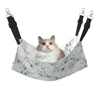 InOmak Aquarelle Feuille Florale Verte Eucalyptus Feuilles Rondes Succulentes,Hamac Suspendu pour Chat, lit Suspendu Doux Double Face pour Petits Chiens,L