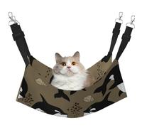 InOmak Baleine de la Vie Marine, Gros Poisson drôle, Animal,Hamac Suspendu pour Chat, lit Suspendu Doux Double Face pour Petits Chiens,M