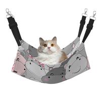 InOmak Bébés hippopotames Mignons,Hamac Suspendu pour Chat, lit Suspendu Doux Double Face pour Petits Chiens,L