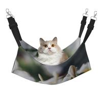 InOmak Belles Fleurs de frangipanier Blanc Wake Plumeria,Hamac Suspendu pour Chat, lit Suspendu Doux Double Face pour Petits Chiens,M