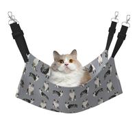 InOmak Berger Australien Bleu Merle Chien Gris Simple,Hamac Suspendu pour Chat, lit Suspendu Doux Double Face pour Petits Chiens,L