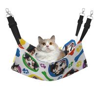 InOmak Berger Australien coloré et Joueur,Hamac Suspendu pour Chat, lit Suspendu Doux Double Face pour Petits Chiens,M