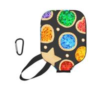 InOmak Bijoux, Pierres précieuses, Or, Mode, Housse de Raquette de Pickleball - Étui Compatible avec Toutes Les Formes et Tailles de Raquettes