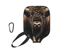 InOmak Bison d'Amérique du Nord, Housse de Raquette de Pickleball - Étui Compatible avec Toutes Les Formes et Tailles de Raquettes