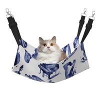 InOmak Blues Saxophone Piano Violoncelle Basse,Hamac Suspendu pour Chat, lit Suspendu Doux Double Face pour Petits Chiens,L