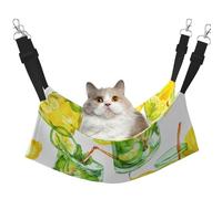 InOmak Boire Un Cocktail glacé au Citron,Hamac Suspendu pour Chat, lit Suspendu Doux Double Face pour Petits Chiens,L