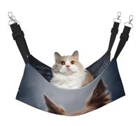 InOmak Border Collie Brun Bokeh Dieu aux Yeux Jaunes,Hamac Suspendu pour Chat, lit Suspendu Doux Double Face pour Petits Chiens,L