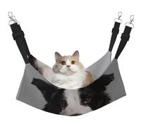 InOmak Border Collie,Hamac Suspendu pour Chat, lit Suspendu Doux Double Face pour Petits Chiens,M