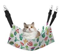 InOmak Cactus Succulents à l'aquarelle,Hamac Suspendu pour Chat, lit Suspendu Doux Double Face pour Petits Chiens,M