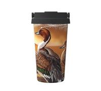 InOmak Canard pilet,Tasse à café portable de 500 ml en acier inoxydable, isotherme.