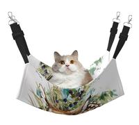 InOmak Cerf Sauvage à l'aquarelle,Hamac Suspendu pour Chat, lit Suspendu Doux Double Face pour Petits Chiens,M