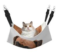 InOmak Chien Boxer au Visage Triste,Hamac Suspendu pour Chat, lit Suspendu Doux Double Face pour Petits Chiens,M