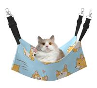 InOmak Chien Mignon Corgi Kawaii,Hamac Suspendu pour Chat, lit Suspendu Doux Double Face pour Petits Chiens,L