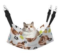 InOmak Chien Souriant Yorkshire Terrier,Hamac Suspendu pour Chat, lit Suspendu Doux Double Face pour Petits Chiens,L
