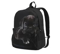 InOmak Chiots Cane Corso noirs,Sac à dos à poches, sac à dos décontracté, sac d'école résistant à l'eau pour les voyages, la randonnée ou le camping