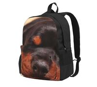 InOmak Chiots Dobermans qui dorment, animaux de compagnie, chiens Doberman,Sac à dos à poches, sac à dos décontracté, sac d'école résistant à l'eau pour les voyages, la randonnée ou le camping